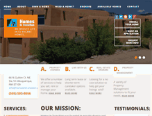 Tablet Screenshot of homesintransition.com